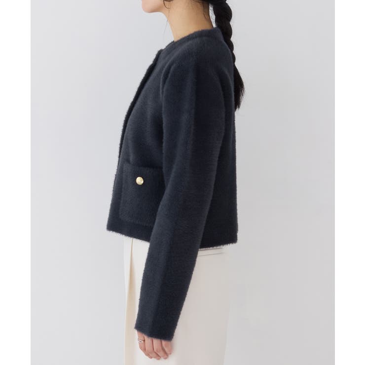 接結ミニフェザーニットジャケットカーディガン/一部WEB限定カラー | VIS  | 詳細画像24