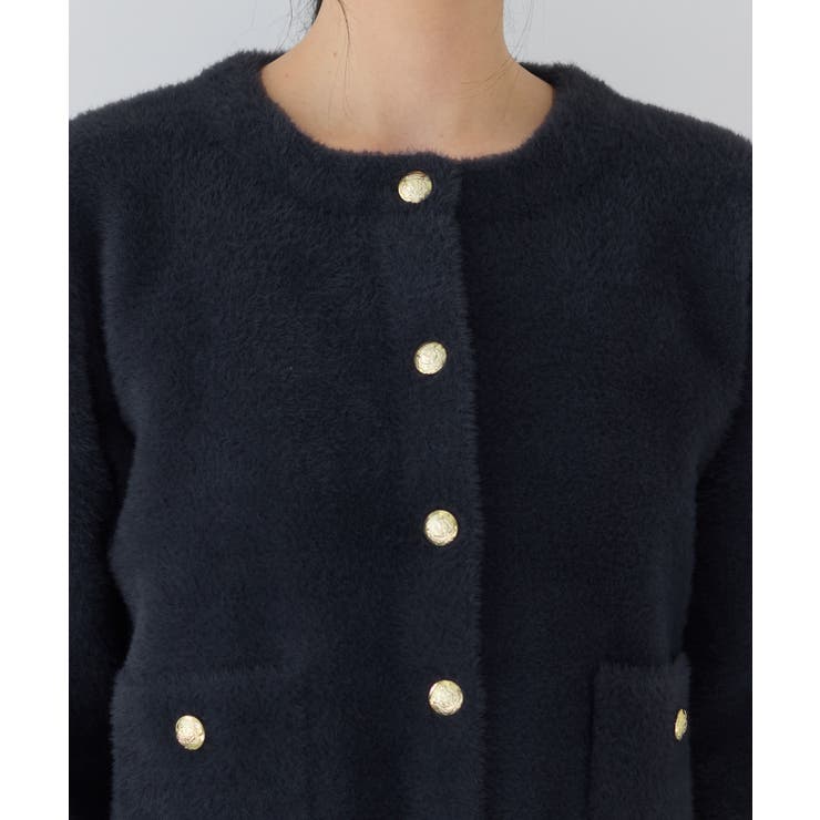 接結ミニフェザーニットジャケットカーディガン/一部WEB限定カラー | VIS  | 詳細画像26