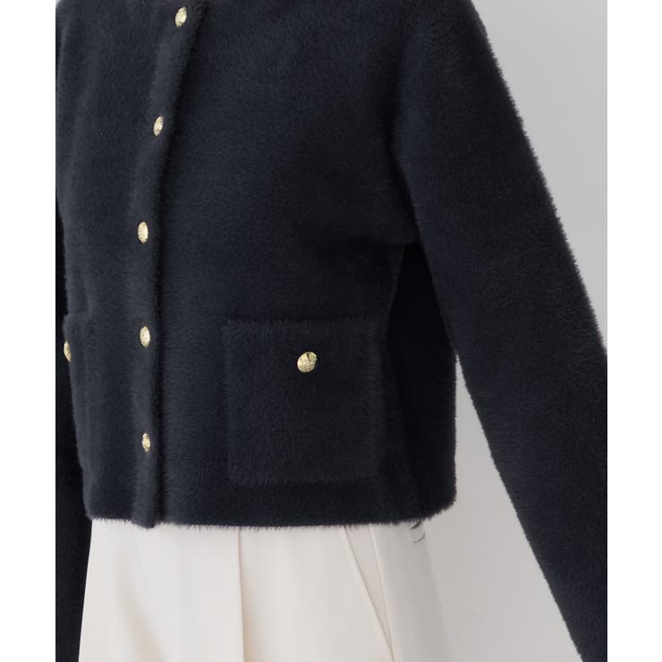 接結ミニフェザーニットジャケットカーディガン/一部WEB限定カラー | VIS  | 詳細画像28