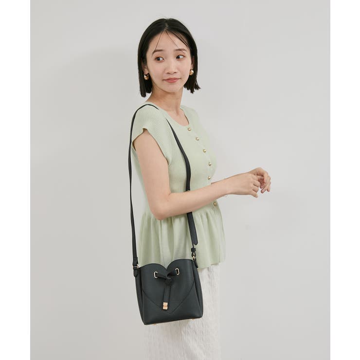 【アンチピリング/洗える】美SMARTショートスリーブペプラムニット | VIS  | 詳細画像13 