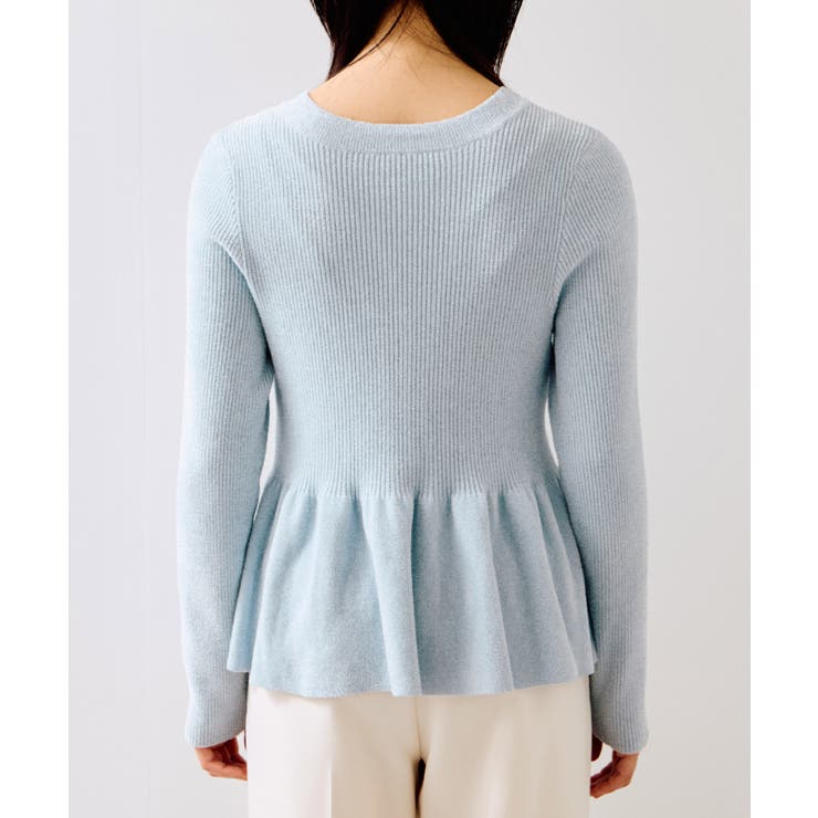 ペプラム切替モールニットカーディガン/イージーケア | VIS  | 詳細画像39 