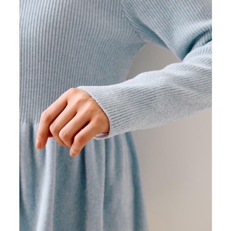 ペプラム切替モールニットカーディガン/イージーケア | VIS  | 詳細画像43 