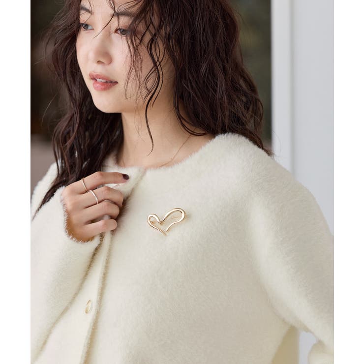 接結ミニフェザーカーディガン/WEB限定カラー | VIS  | 詳細画像16 