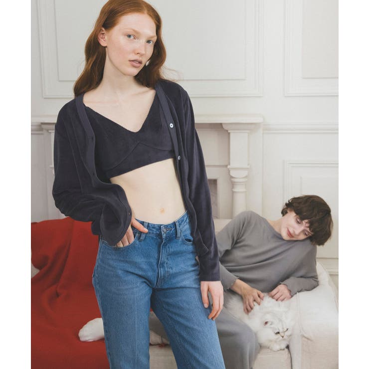 【Miller】VIS別注モデルベロアボタンアップカーディガン【洗える】 | VIS  | 詳細画像2 