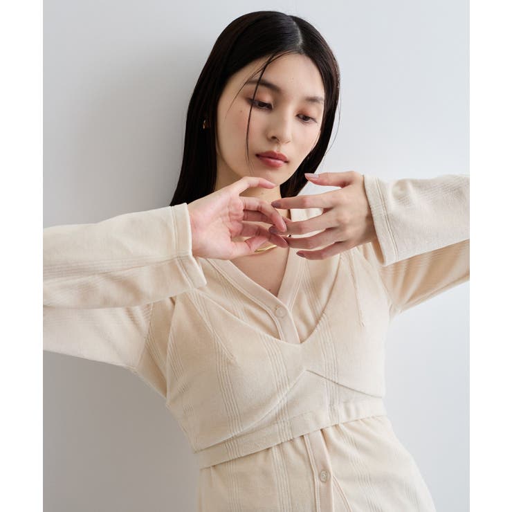 【Miller】VIS別注モデルベロアボタンアップカーディガン【洗える】 | VIS  | 詳細画像15 