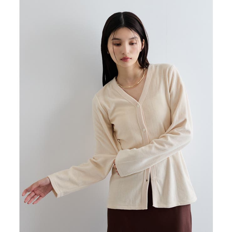 【Miller】VIS別注モデルベロアボタンアップカーディガン【洗える】 | VIS  | 詳細画像17 