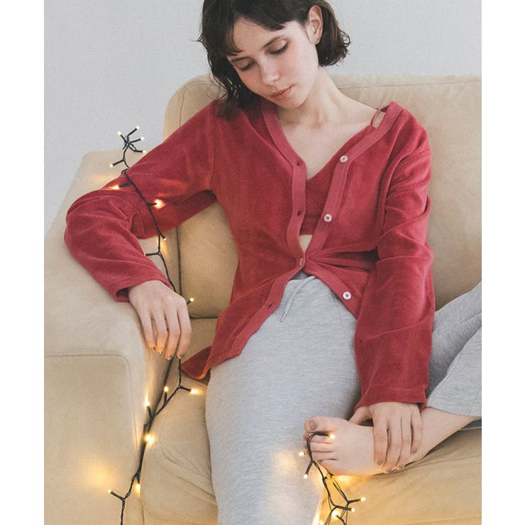 【Miller】VIS別注モデルベロアボタンアップカーディガン【洗える】 | VIS  | 詳細画像4 