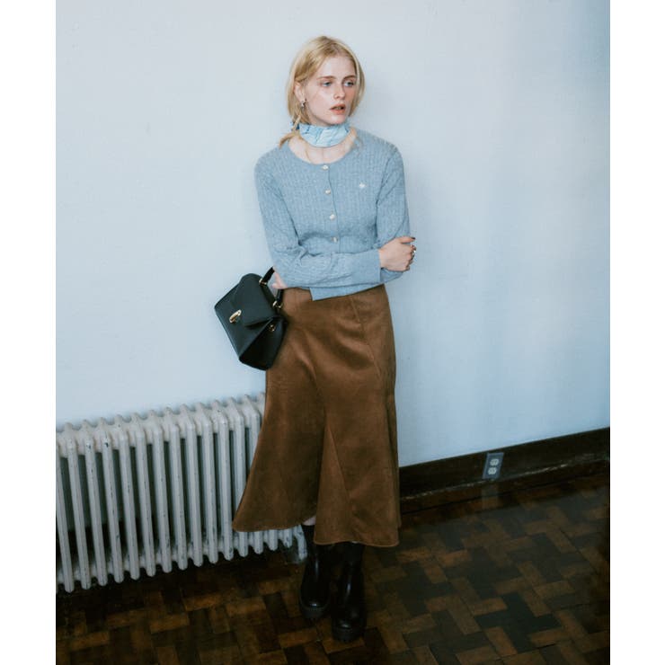 【POLO BCS】VIS別注ミニケーブルノーカラーニットカーディガン | VIS  | 詳細画像20 