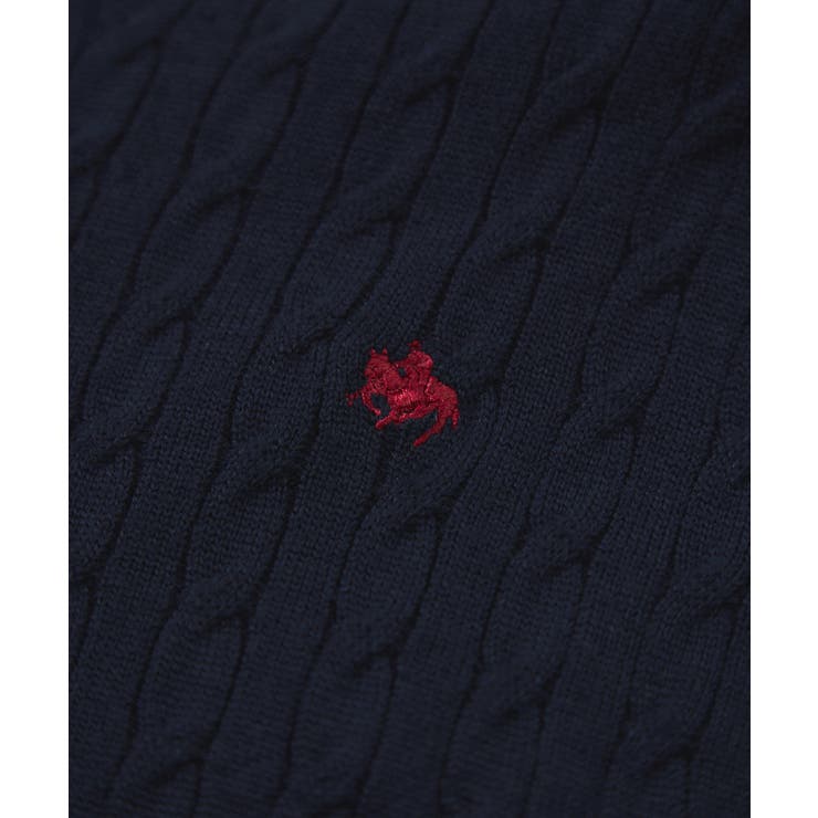 【POLO BCS】VIS別注ミニケーブルノーカラーニットカーディガン | VIS  | 詳細画像44 