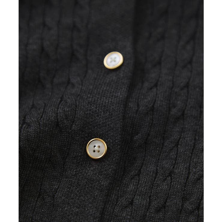 【POLO BCS】VIS別注ミニケーブルノーカラーニットカーディガン | VIS  | 詳細画像49 