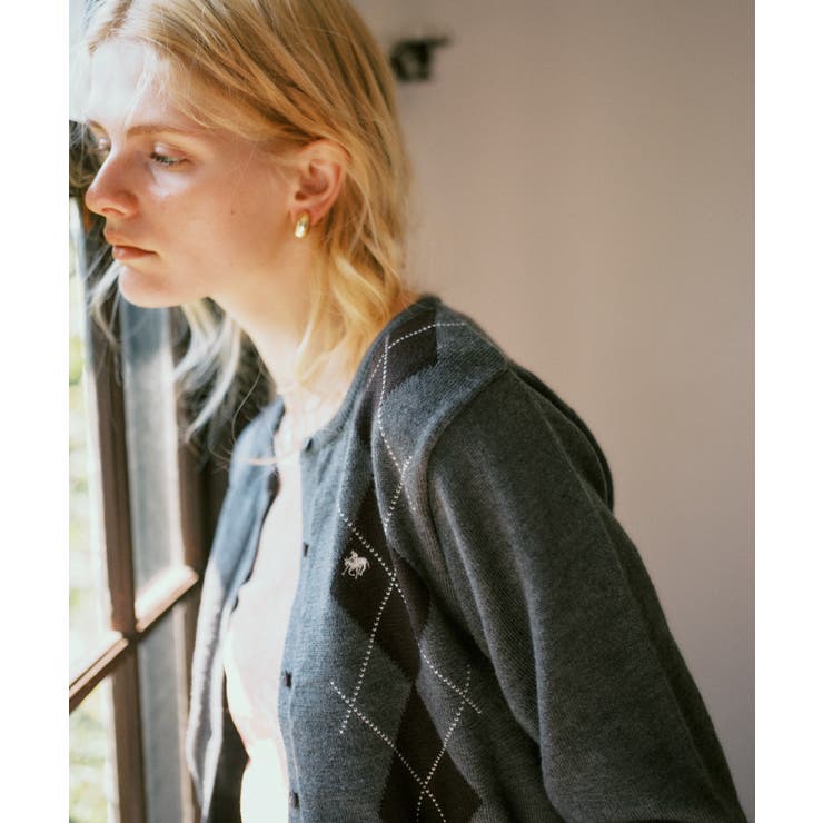 【POLO BCS】VIS別注アーガイルニットカーディガン | VIS  | 詳細画像10 