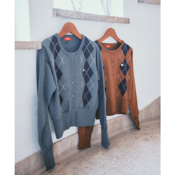 【POLO BCS】VIS別注アーガイルニットカーディガン | VIS  | 詳細画像12 