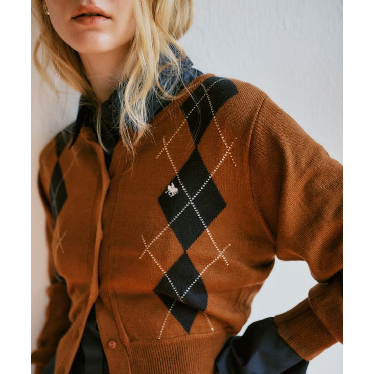 【POLO BCS】VIS別注アーガイルニットカーディガン | VIS  | 詳細画像6 