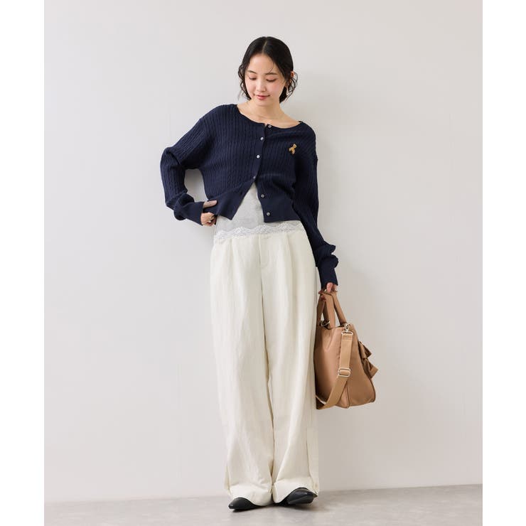 【POLO BCS】VIS別注ミニケーブルノーカラーカーディガン | VIS  | 詳細画像17 