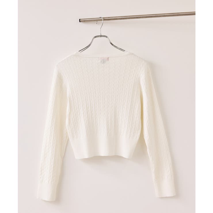 【POLO BCS】VIS別注ミニケーブルノーカラーカーディガン | VIS  | 詳細画像26 