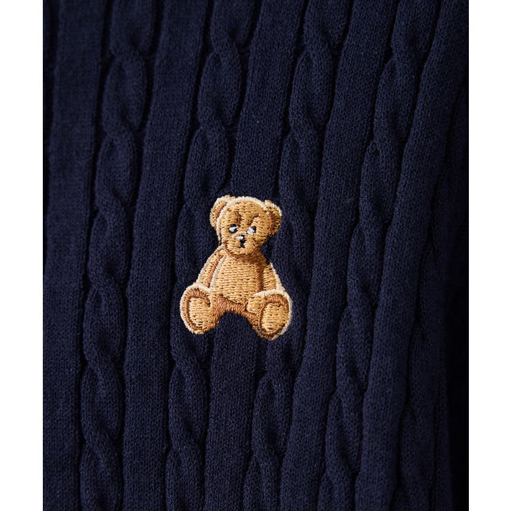 【POLO BCS】VIS別注ミニケーブルノーカラーカーディガン | VIS  | 詳細画像31 