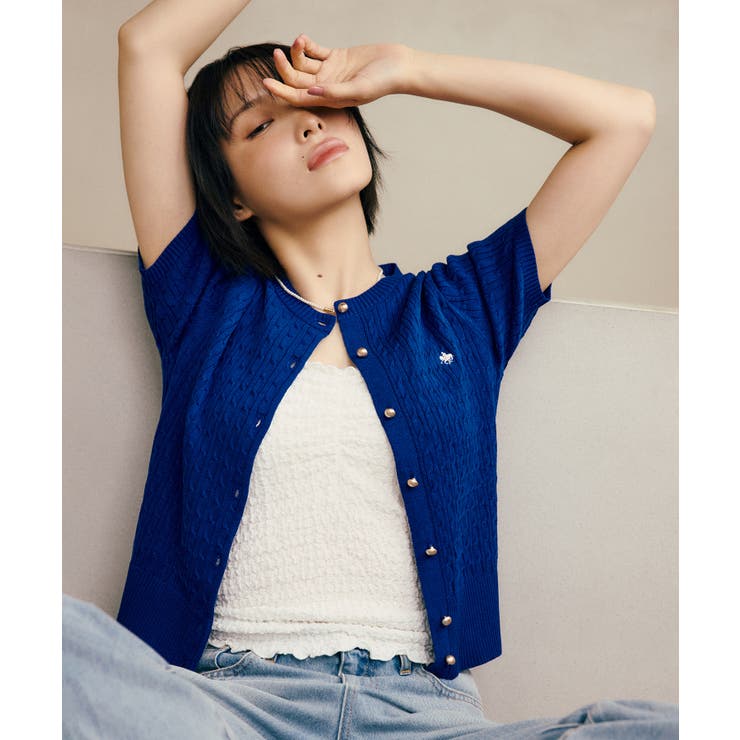 ブルー(44) | 【POLO BCS】VIS別注クルーネックカーデ | VIS 