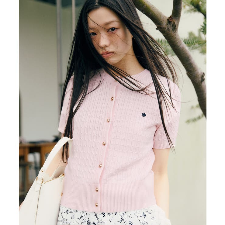 ピンク(63) | 【POLO BCS】VIS別注クルーネックカーデ | VIS 