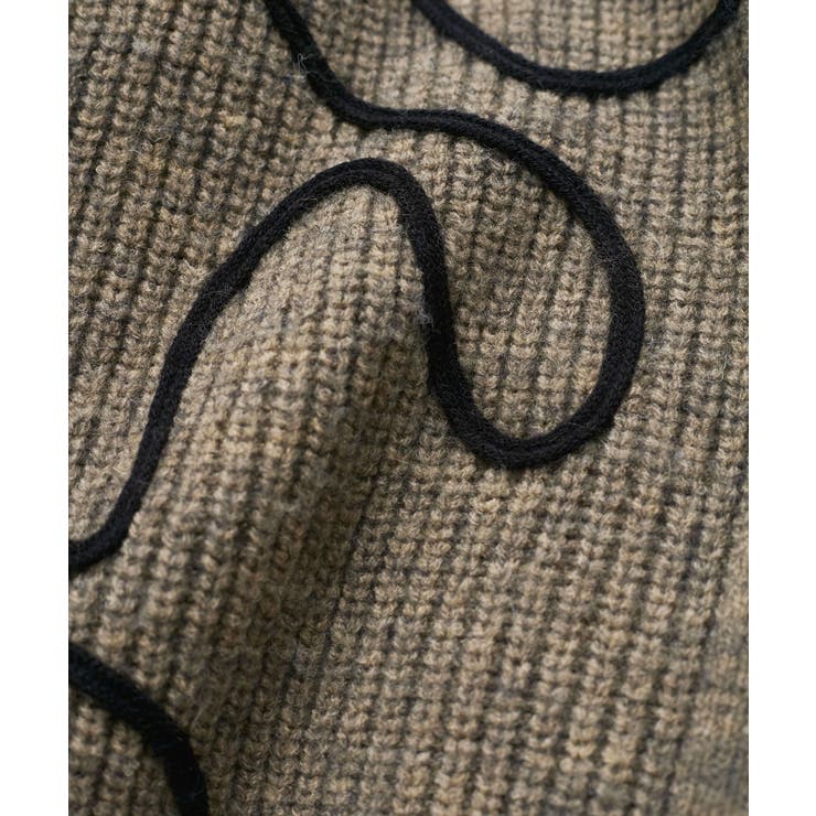 【WEB 一部店舗限定】リボンコード刺繍Vネックカーディガン【セットアップ対応】 | VIS  | 詳細画像27 