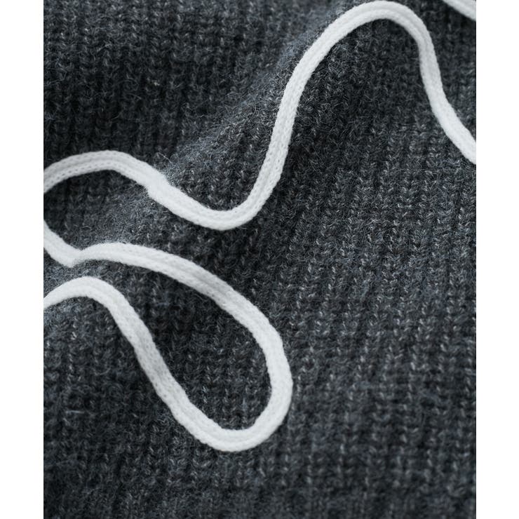 【WEB 一部店舗限定】リボンコード刺繍Vネックカーディガン【セットアップ対応】 | VIS  | 詳細画像38 