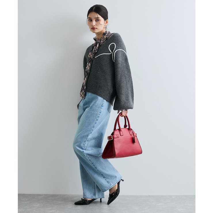 【WEB 一部店舗限定】リボンコード刺繍Vネックカーディガン【セットアップ対応】 | VIS  | 詳細画像7 