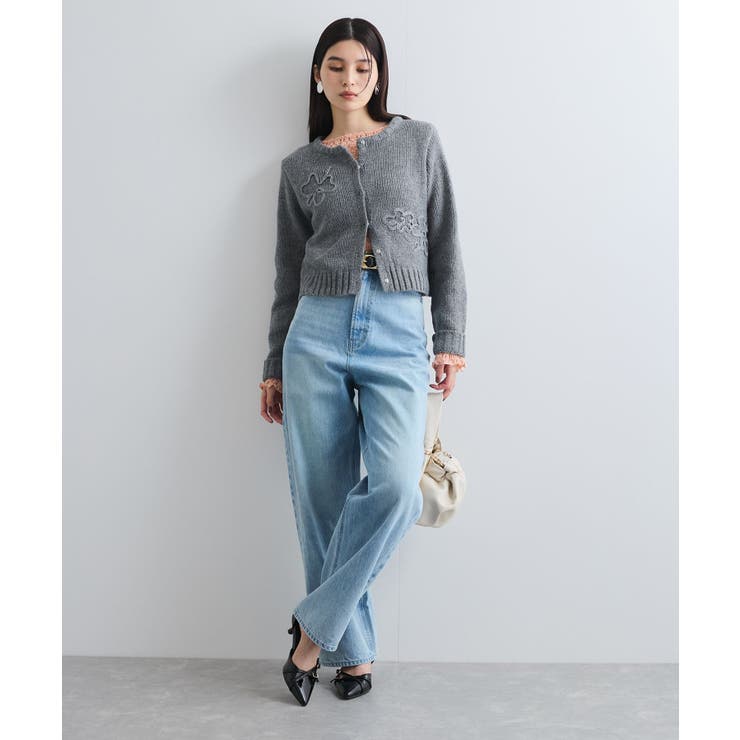 【WEB限定】刺繍フラワーカーディガン | VIS  | 詳細画像2 