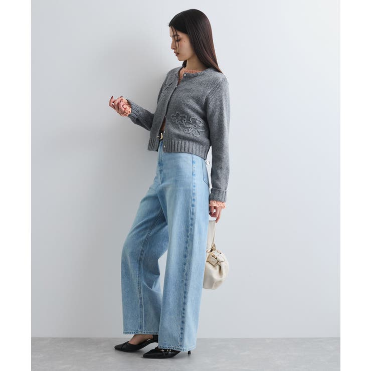 【WEB限定】刺繍フラワーカーディガン | VIS  | 詳細画像3 