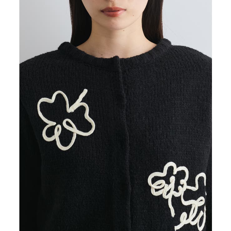 【WEB限定】刺繍フラワーカーディガン | VIS  | 詳細画像29 