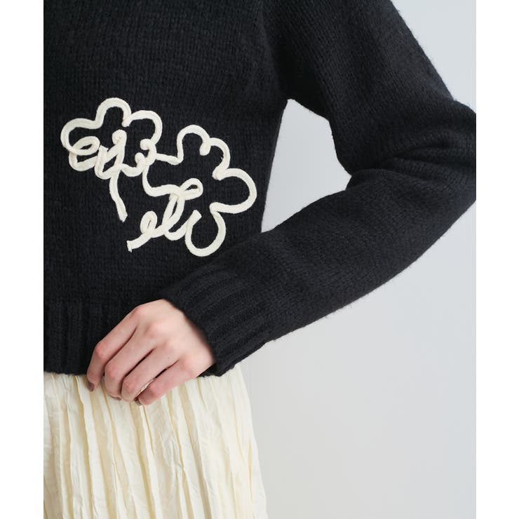 【WEB限定】刺繍フラワーカーディガン | VIS  | 詳細画像32 