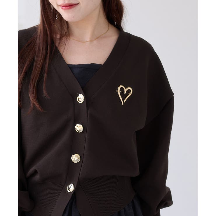 【WEB限定】メタル釦オーバーサイズカーディガン | VIS  | 詳細画像13 