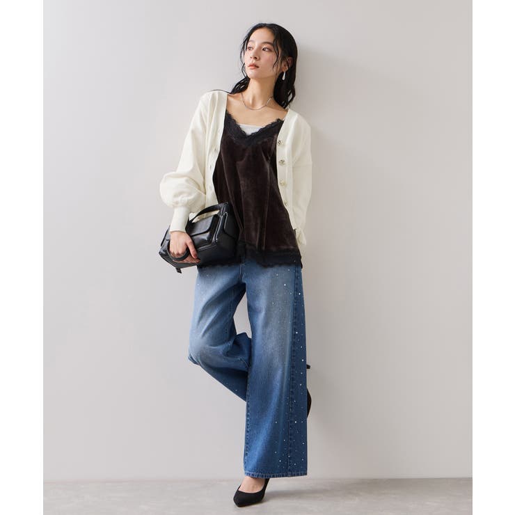 【WEB限定】メタル釦オーバーサイズカーディガン | VIS  | 詳細画像15 