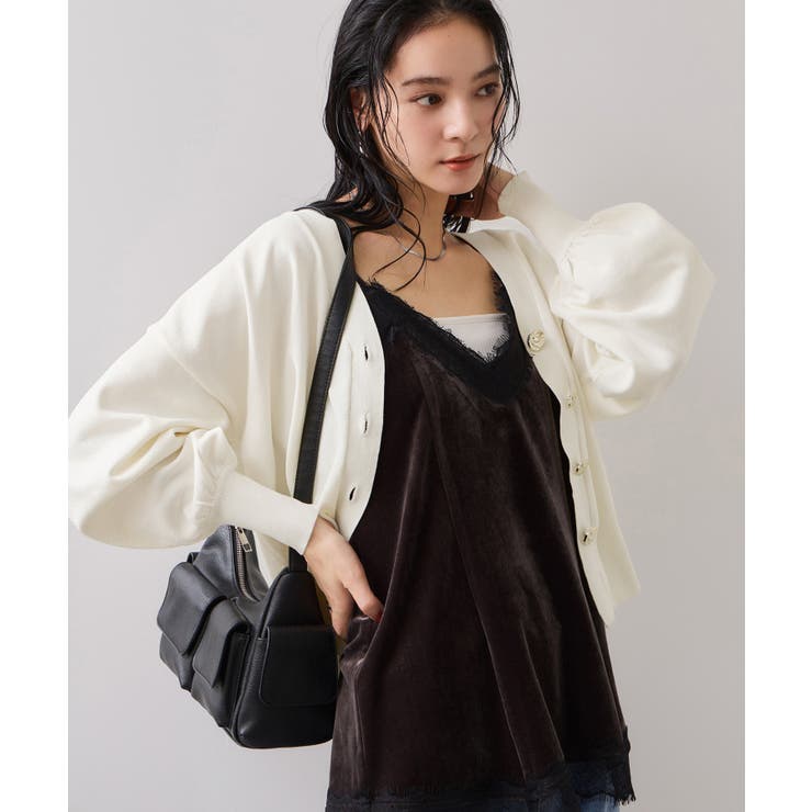 【WEB限定】メタル釦オーバーサイズカーディガン | VIS  | 詳細画像16 