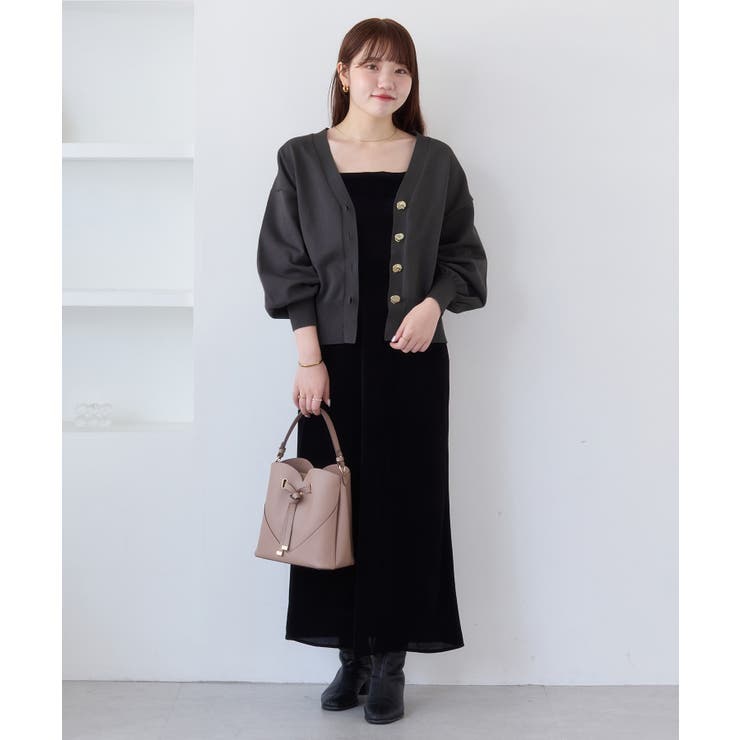 【WEB限定】メタル釦オーバーサイズカーディガン | VIS  | 詳細画像21 