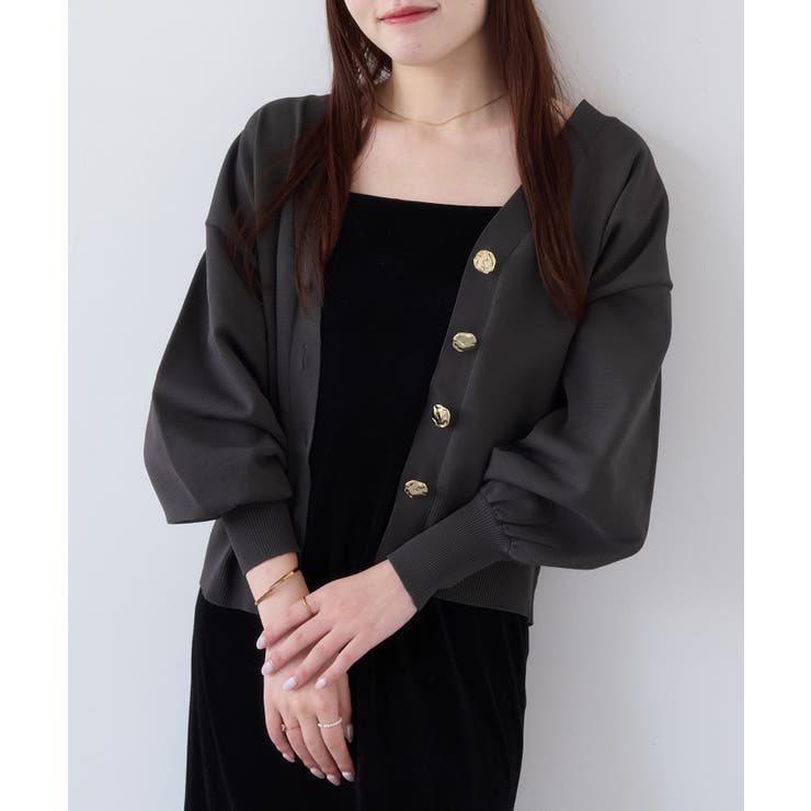 【WEB限定】メタル釦オーバーサイズカーディガン | VIS  | 詳細画像23 