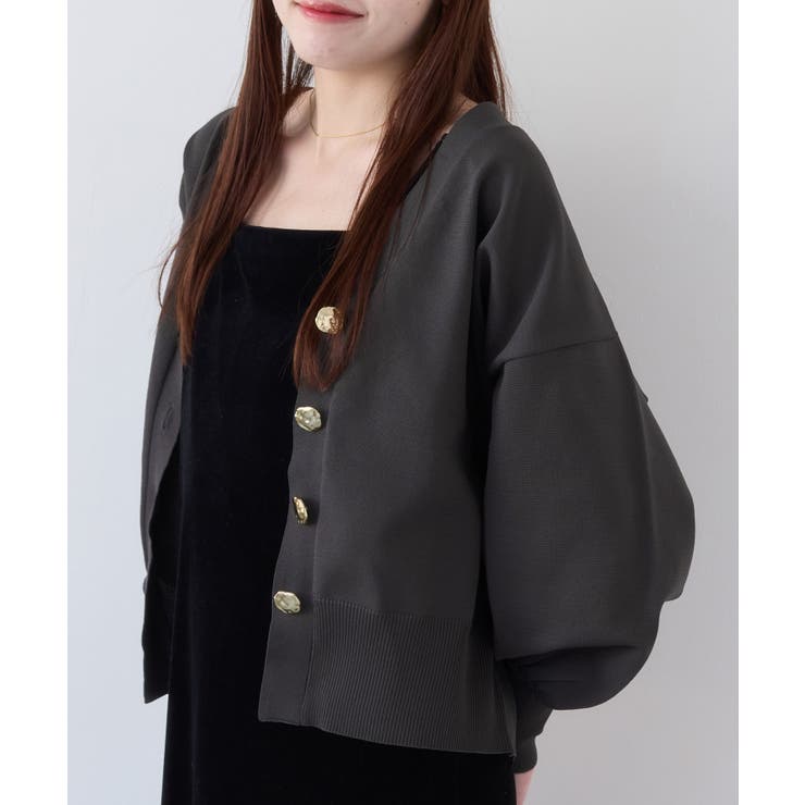 【WEB限定】メタル釦オーバーサイズカーディガン | VIS  | 詳細画像25 