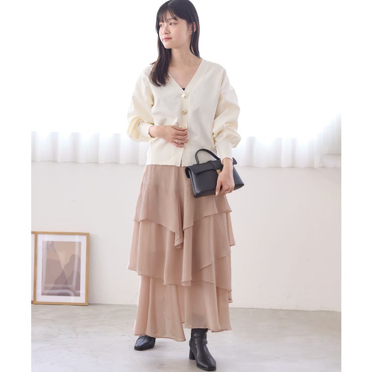 【WEB限定】メタル釦オーバーサイズカーディガン | VIS  | 詳細画像35 