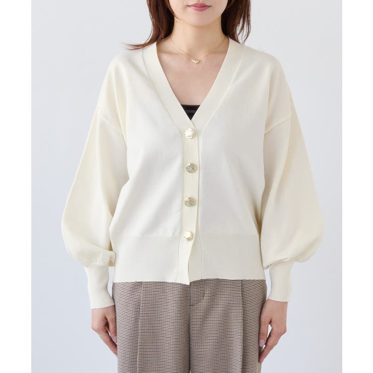 【WEB限定】メタル釦オーバーサイズカーディガン | VIS  | 詳細画像37 