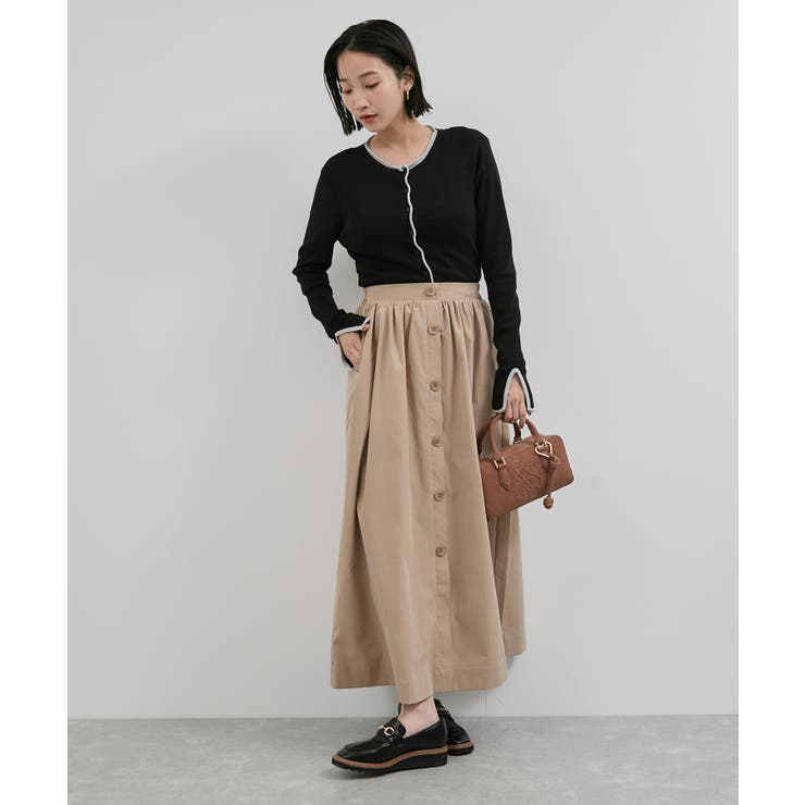 【WEB/一部店舗限定】配色メローバイカラーカーディガン | VIS  | 詳細画像10 