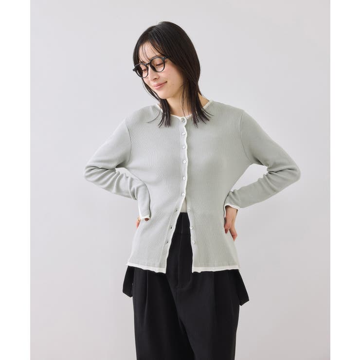 【WEB/一部店舗限定】配色メローバイカラーカーディガン | VIS  | 詳細画像17 