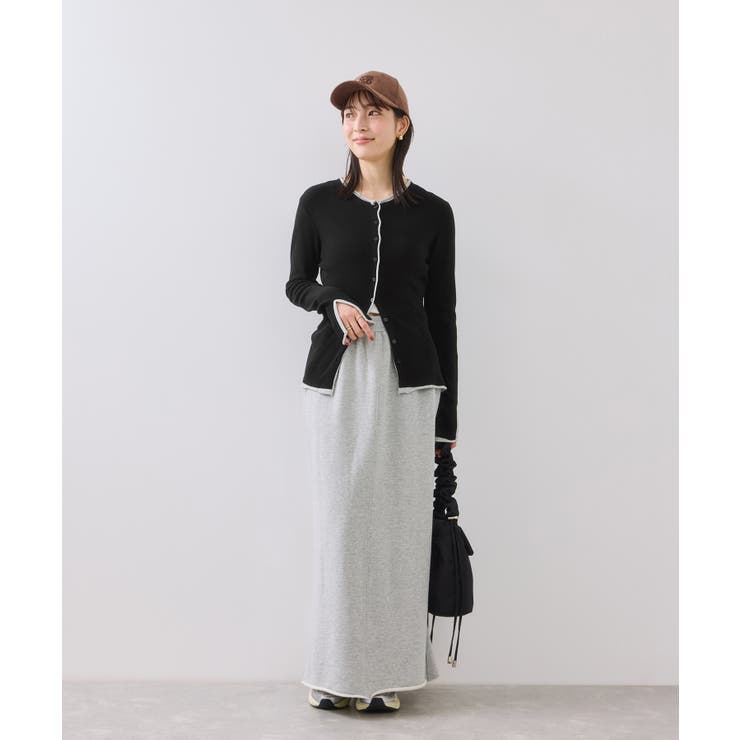 【WEB/一部店舗限定】配色メローバイカラーカーディガン | VIS  | 詳細画像2 