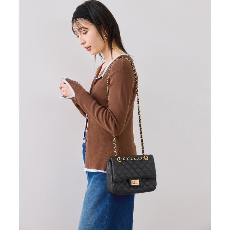 【WEB/一部店舗限定】配色メローバイカラーカーディガン | VIS  | 詳細画像29 