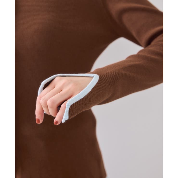 【WEB/一部店舗限定】配色メローバイカラーカーディガン | VIS  | 詳細画像39 