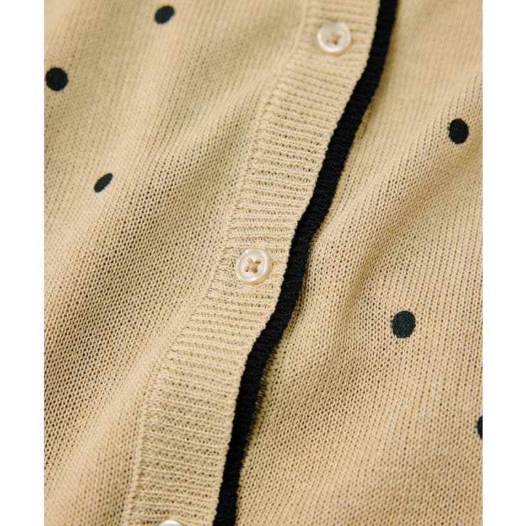 【WEB限定】麻ライクドット配色カーディガン | VIS  | 詳細画像22 