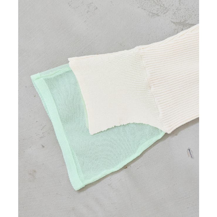 【WEB限定】袖フレア配色レイヤードカーディガン | VIS  | 詳細画像23 