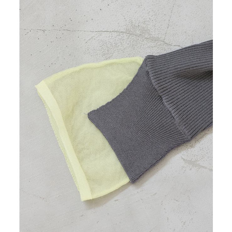 【WEB限定】袖フレア配色レイヤードカーディガン | VIS  | 詳細画像25 