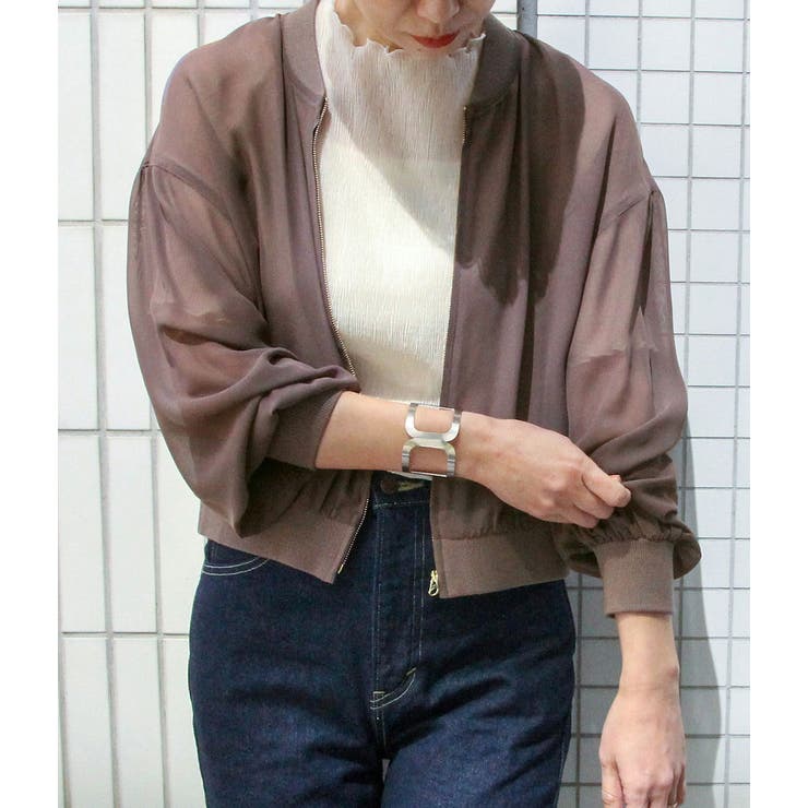 シアーボリュームブルゾン[品番：VISW0007537]｜VIS （ビス ）の