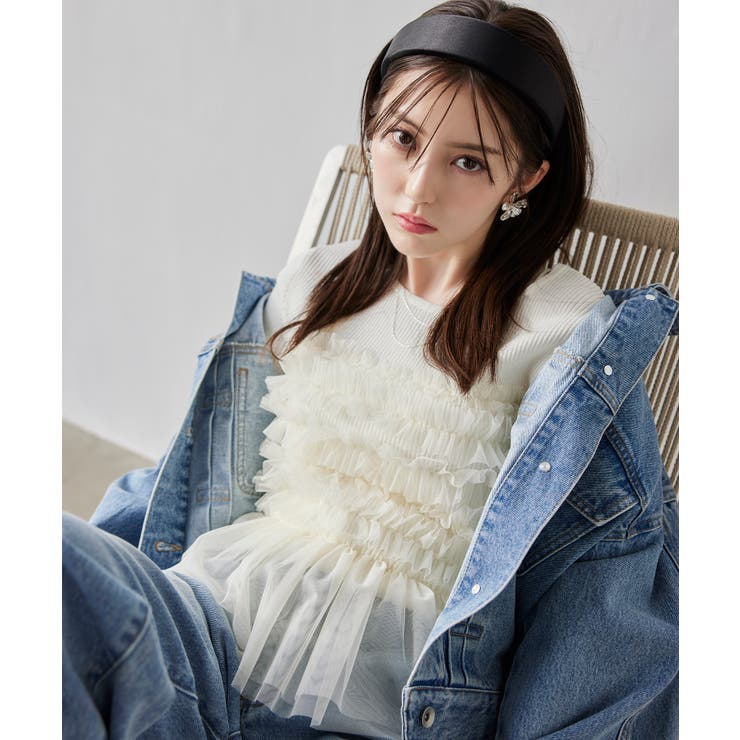 ボリュームスリーブデニムジャケット | VIS  | 詳細画像4 