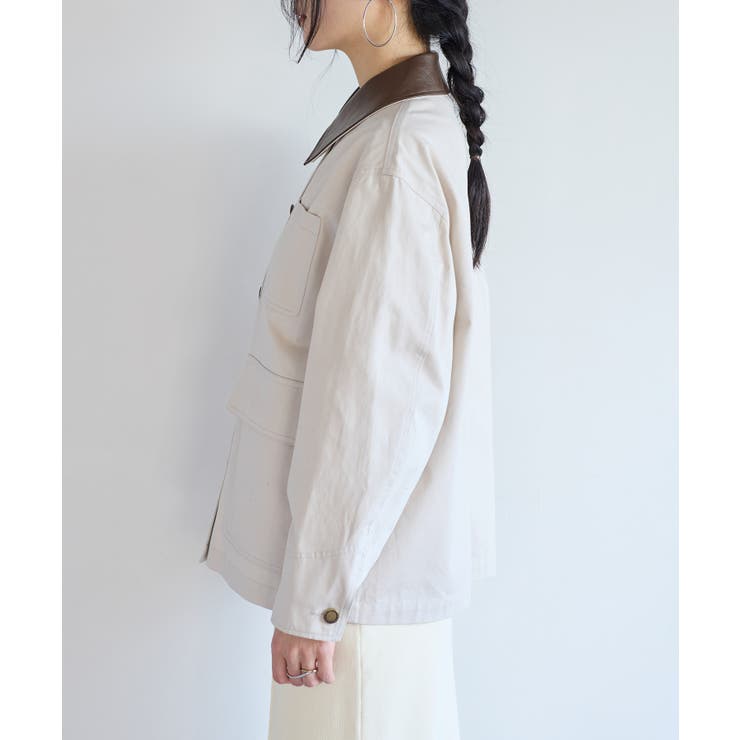 バイカラー衿カバーオール | VIS  | 詳細画像13 