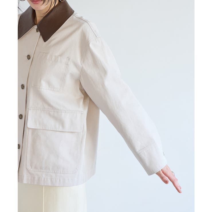 バイカラー衿カバーオール | VIS  | 詳細画像18 