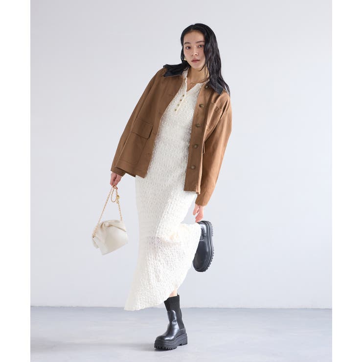 バイカラー衿カバーオール | VIS  | 詳細画像2 